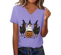 Chicken Pumpkin Halloween Shirt Chicken Witch Tee Halloween Spooky Season Chick Or Treat T-Shirt
