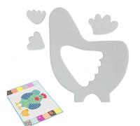 Chicken Quilting Template Set - Reusable Acrylic Sewing Ruler for Quilting - Quilt Templates | Durable Stencil Tool for Home, School, Or Sewing Studio