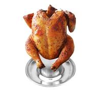Chicken Rack - 4.72 Inch Stainless Steel Beer Can Vertical Chicken Roaster | Upright Roasting Stand | BBQ Barbecue Accessory for Oven, Grill, Smoker, Dishwasher Safe