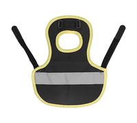Chicken Reflective Vest Warm Safe Lightweight Poultry Harness Vest for Hens Ducks Geese Made of Premium Nylon Easy to Clean and Comfortable (Black)