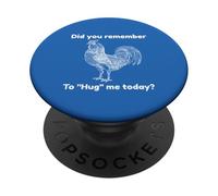 Chicken Remember To Hug Me Funny Animal Farm PopSockets Adhesive PopGrip