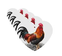 Chicken Rooster Car Air Freshener Cards for Women Men 4 Pack Cute Car Accessories Long Lasting Scent Car Diffuser Hanging Auto Aromatherapy Tablets Car Fresheners Gifts