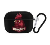 Chicken Rooster Headphone & Earphone Cases Compatible with Airpod Pro Scratch-Resistant PC Protective Cover with Keychain Black-style