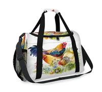 Chicken Rooster Travel Duffel Bag for Girls Boys Women Men Cute Animal Weekend Overnight Bag Shoulder Tote Luggage Handbag for Travel Sports Gym