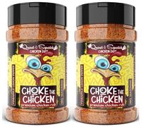 Chicken Rub TWIN PACK by Quasi & Squatch - Choke The Chicken X2 | BBQ Seasoning for Chicken - Two Large Bottles for Barbecue = 440g