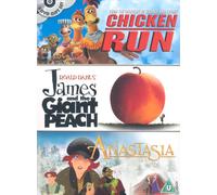Chicken Run/James And The Giant Peach/Anastasia [DVD]