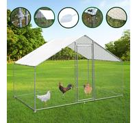 Chicken Run Walk In Animal Pen Coop Cage Hens Dogs Poultry Ducks Enclosure Pet