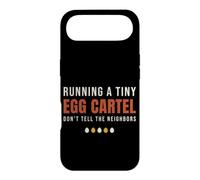 Chicken Running A Tiny Egg Cartel Funny Backyard Farm Hen Case for iPhone Air