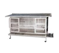 Chicken Runs for Yard with Cover Predator Proof Heavy Duty Large Chicken Coops with Wheels, Chicken House Chicken Pen with Roof Rain Protection Easy to Clean(95 * 60 * 100cm)
