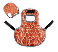 Chicken Saddle - Oxford Cloth 31.5 x 24 cm | Waterproof Chicken Saddle with Adjustable Straps Pairing / Rooster Protection, Spring Hoe Prevention, Hen Apron | Use of the Farm Stall, Raising the Rear
