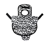 Chicken Saddle, Poultry Feathers Protector, Reusable Comfortable Saddle Clothes, Protective Gear for Hens, Roosters, Chickens, Outdoor Coop Use 146.48 inch Orange Black and White
