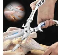 Chicken Scissors Heavy Duty Kitchen Scissors, Poultry Shears for Cutting Bones, Stainless Steel Meat Scissor with Comfort Grip for Chicken Fish and Meat Preparation