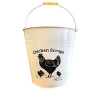 Chicken Scraps Bucket to collect your leftover food to feed your hens, roosters, feathered ladies, chicken friends chicks, free-ranged chickens, roos, or whatever you call your chickens (Chicken)