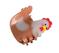 Chicken Shaped Hair Claw Clip - Fun Animal Design Cute Hen Shape Animal Hair Clip -nimal Cute Hair Accessories For Girls, Big Claw Barrettes Fashion Clamp For Women