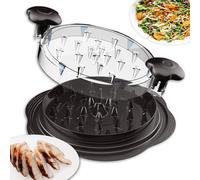 Chicken Shredder, Large Chicken Breast Shredder Tool Twist, 25cm Visible Meat Shredder Machine, Chicken Shredder Tool Twister, Ergonomic Handle, Anti-Slip, BPA Free, Dishwasher Safe (Black)