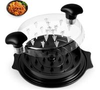 Chicken Shredder, Meat Shredder with Anti-Slip Base Ergonomic Grip, Chicken Shredder Tool Twister for Pulled Pork Beef Potatoes Vegetables(Black)