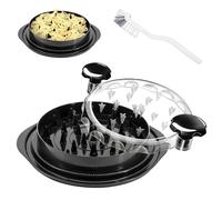 Chicken Shredder Tool Twist, Meat Shredder with Cleaning Brush, Visible Chicken Shredder Machine for Beef Chicken Pork Hard Cheese, Detachable Plate Meat Grinders