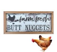 Chicken Signs | Chicken Coop Sign Funny Decor - Outdoor Decorations Farmhouse Decor, Home Decor Wall Art for Indoor Garden Farm Housewarming Birthday