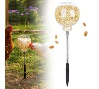 Chicken Slow Feeder Ball & Enrichment Toys for Hens Poultry, Chicken Pecking Toys, Interactive Boredom Busting Chicke-n Coop Accessories, Spring Loaded Swing Feeder for Parrots Ducks Birds