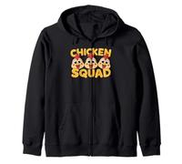 Chicken Squad Design for Chicken Lover Stuff | Kids Chicken Zip Hoodie