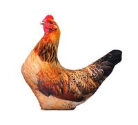 Chicken Stuffed Animal - Rustic Farm Plush Decors, Gentle Support Lounge Cushion Form, Whimsical Interior Ornament Feature, Country Style Home Accent | For Indoor Holiday Farmhouse Room Setup