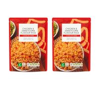 Chicken & Sweetcorn Flavour Microwave Rice 250g 2 Pack,Perfectly cooked rice that's ready to eat hot or cold, simply microwave for 2 minutes for a quick and convenient meal