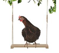 Chicken Swing | Chicken Enrichment Swing Toy - Wooden Chicken Wood Stands, Poultry Run Swing For Chickens Rooster Poultry Parrots