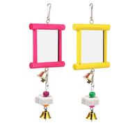 Chicken Swing Mirror - Coop Entertainment Toy, Hacker Enrichment Mirror | Chicken Game Accessory, Bird Swing Reflex