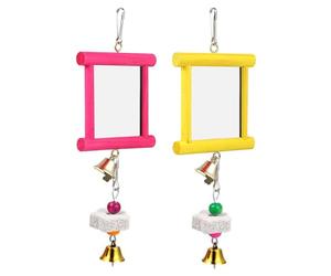 Chicken Swing Mirror - Pick Toy to Enrich the Chicken Coop, Multifunctional Poultry Accessories, Space-saving Relief from Boredom with Hanging Mirror | Outdoor Yard, Garden, Chicken Enclosure