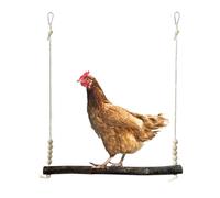 Chicken Swing, Wooden Chick Climbing Toy, Rooster Claw Grinding Play Accessory, Interactive Poultry Entertainment, Animal Lovers Keepers Farmers, Shelters Farm Orchard Garden Backyard Habitat Use