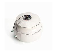 CHICKEN Tea Storage Tank Retro Tea Caddy Small Handmade Tea Storage Tea Caddy Airtight Jar Grain Tea Ceremony Accessories Multifunctional Storage Jar(Color:C)