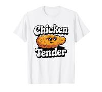 Chicken Tender Retro Distressed Badge Vintage Graphic Fried T-Shirt