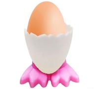 Chicken Themed Egg Cup Made from Safe Plastic for Breakfast Table Use Microwave Compatible for Convenient Egg Heating (Pink)