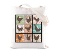 Chicken Tote Bag Chicken Lover Gift Chicken Owen Handbag Chicken Hen Farmer Gift Chicken Lady Handbag (Chicken 9 UK)
