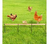 Chicken Toys,Extra Long Chicken Perch Toys,Woodern Chickens Roosts and Perches Stand Training Perch for Poultry Rooster Chicks Large Bird Chicks Parrot, 44.88” Long (Natural Wood Color)