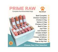 (Chicken & Tripe, 30) Prime Raw Frozen Raw BARF Dog Food Rolls 454g