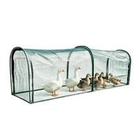 Chicken Tunnel Run with Sun Net Nylon Removable Door Enclosure