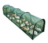 Chicken Tunnels for Outside with Sun Net Nylon Removable Door Enclosure