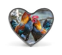 Chicken Under The Tree Lapel Pin Heart Enamel Pins Funny Brooch Pin Cute Backpack Pins Fashion Jewelry Accessories for Backpacks, Hats, Bags, Adults