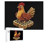 Chicken Waffles1 Adults Wooden Jigsaw Puzzles 1000/500/300 Piece Personalised Customized Gifts