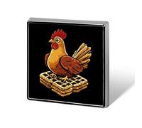 Chicken Waffles1 Brooch Pins 0.7" Metal Badge Jewelry Decor for Clothes Laple Tie Backpack Accessories