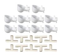 Chicken Waterer,10 Pieces Poultry Watering Cups For Cage,Animal Feeder Bowl For Chicks Ducklings Goslings Household Range Farming Pet Breeding Rooms