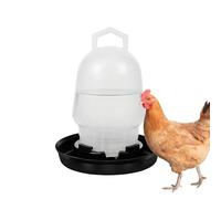 Chicken Waterer Auto, Poultry Drink Tool, Duck Coop Gear with Smart Style, Utility Aid for Daily Feeding, Water Mate, Farm Aid for Goose Pigeon Quail Livestock Coop Drinking 4.53x4.53x5.91 Inches