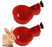 Chicken Waterer Cups - 5pcs Automatic DIY Water Feeder, Poultry Kit For Chicks Duck, Turkey Bunny Small Animals, Portable Cute Coop Cage Supplies Kit | For Chicks Duck Turkey Bunny Poultry Use
