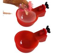 Chicken Waterer Cups - 5pcs Automatic Poultry Watering Cups, Easy-to-Use Chicken Water Cups Feeder Kit for Ducks, Birds, Turkeys & More, Durable Poultry Drinking Bowls for Coops & Farms