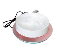 Chicken Waterer Warmth Station - Electric Livestock Hydration Unit, Sturdy Winter Drinking Solution, Long Cable Powered Foundation,Anti-Freezing Utility Pad | Rural Shelter Supply For Hen H