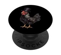 Chicken Wearing A Hat PopSockets Adhesive PopGrip