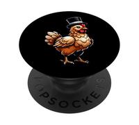 Chicken Wearing A Hat PopSockets Adhesive PopGrip