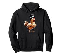 Chicken Wearing A Hat Pullover Hoodie