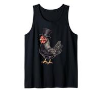 Chicken Wearing A Hat Tank Top